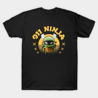 Funny 911 Dispatcher Ninja T-Shirt